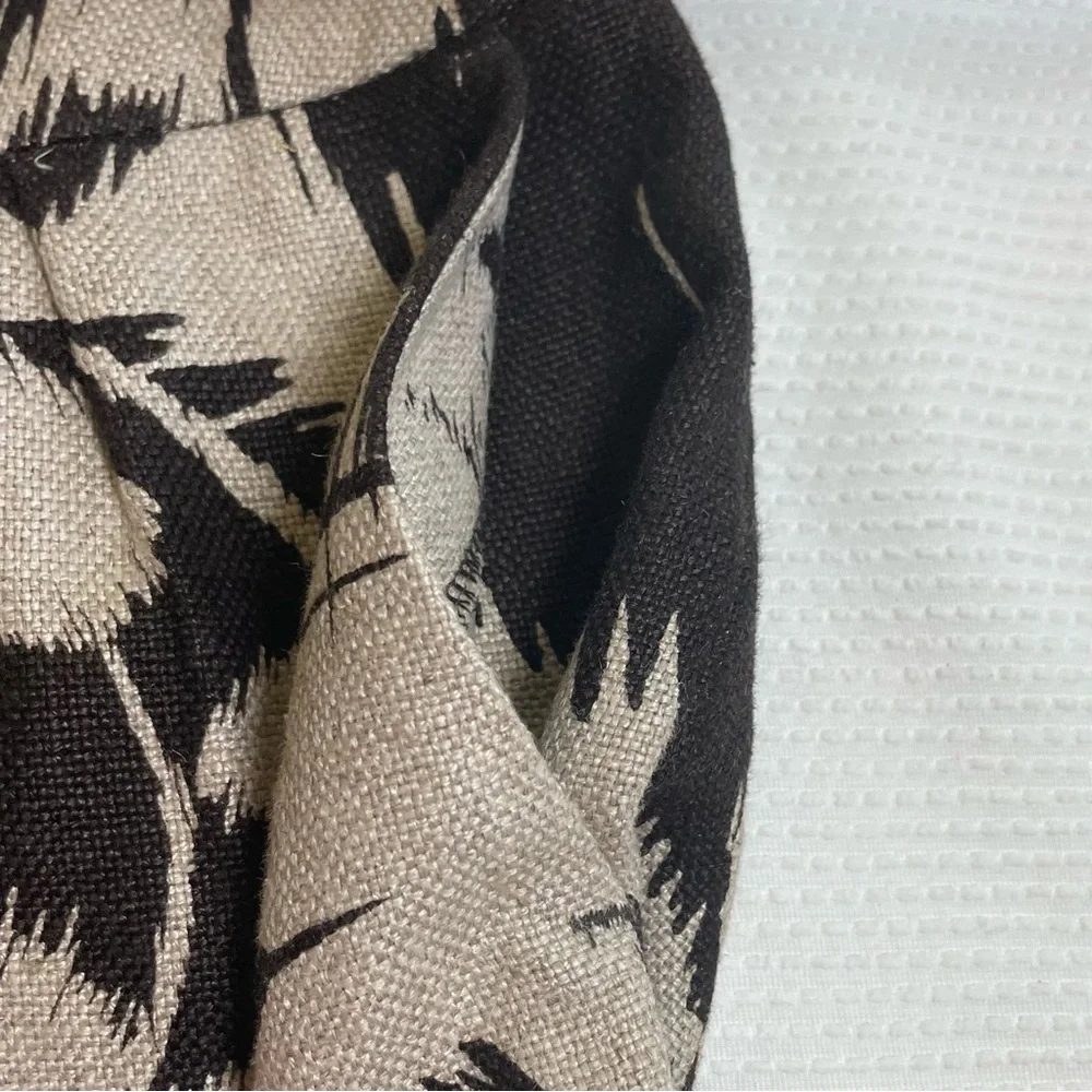 Michael Kors Black and Tan Floral Mini Skirt - Picture 3 of 8